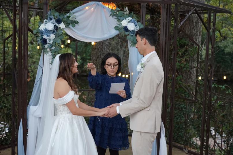 Ashley and Ethan wedding ceremony