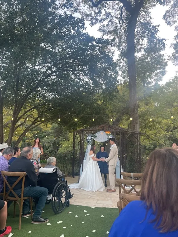 Diana Officiating a Wedding